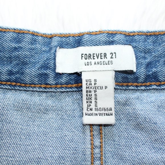 Forever 21 Denim Button Front Mini Skirt - Picture 6 of 8